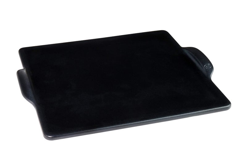 Emile Henry 14" x 14" Square Pizza Stone | Charcoal - Image 1